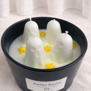 Kleine Geister Kerzen – süße Halloween Deko