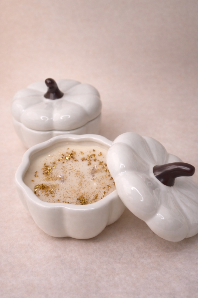 White Pumpkin Duftkerze – sanfter Herbstduft für Duftliebhaber - für kuschelige Herbsttage