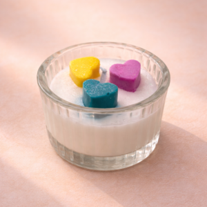 Mini Herzkerzen – süße Tischdekoration