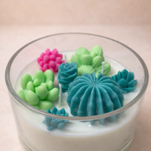 Sukkulenten Duftkerze - moderne Deko