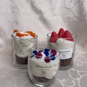 fruchtige Dessertkerze