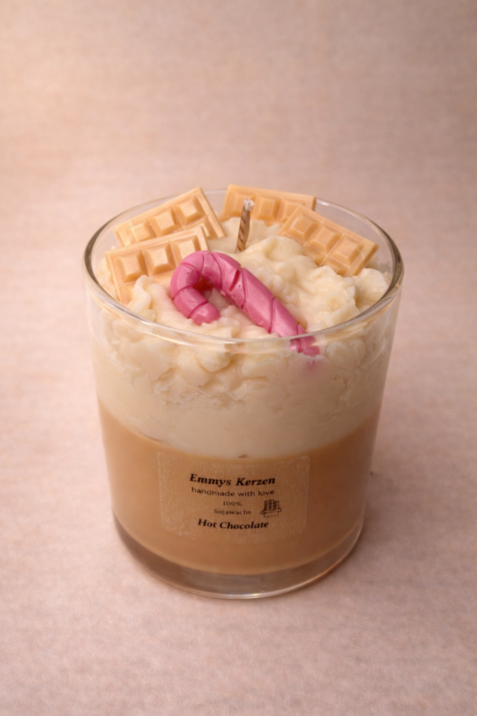 Hot Chocolate Duftkerze – süße Dessertkerze mit Kakaoduft