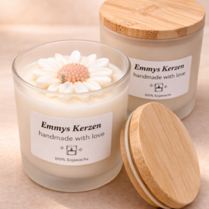 Blumen Duftkerze „Daisy Blossom“ – zarte Frühlingskerze