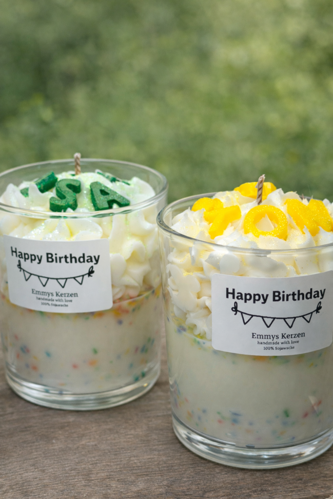 Personalisierte Geburtstagskerze | Happy Birthday Kerze