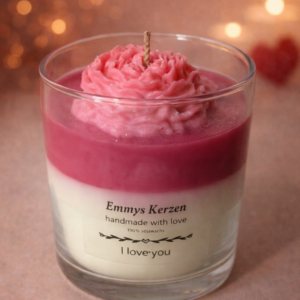 Valentinskerze "I love you"
