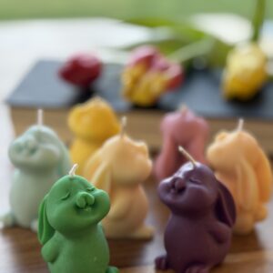 Handgegossene Osterhäschen Kerze