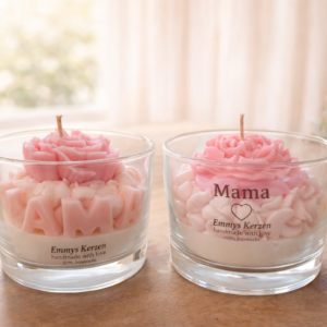 Personalisierte Kerze „Mama“ – ein Geschenk von Herzen