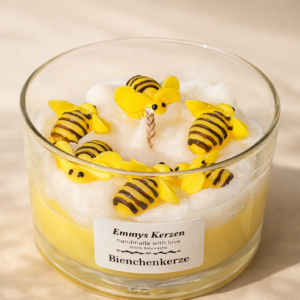 Bienenkerze im Glas - handgemacht mit Sojawachs
