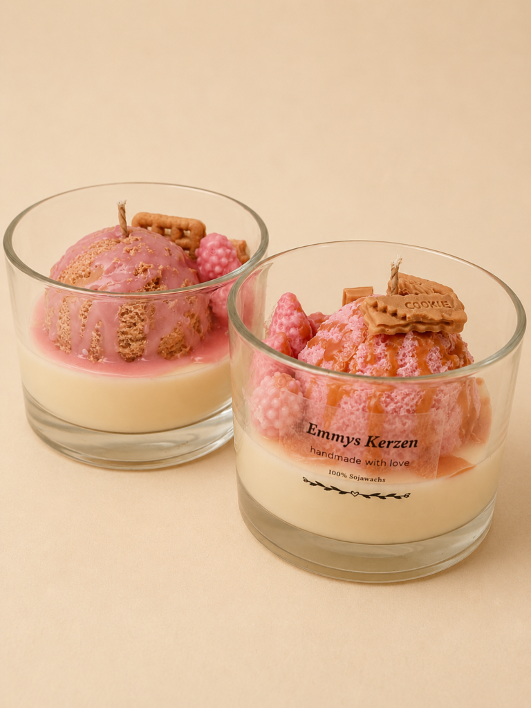 Eisbecher Kerze