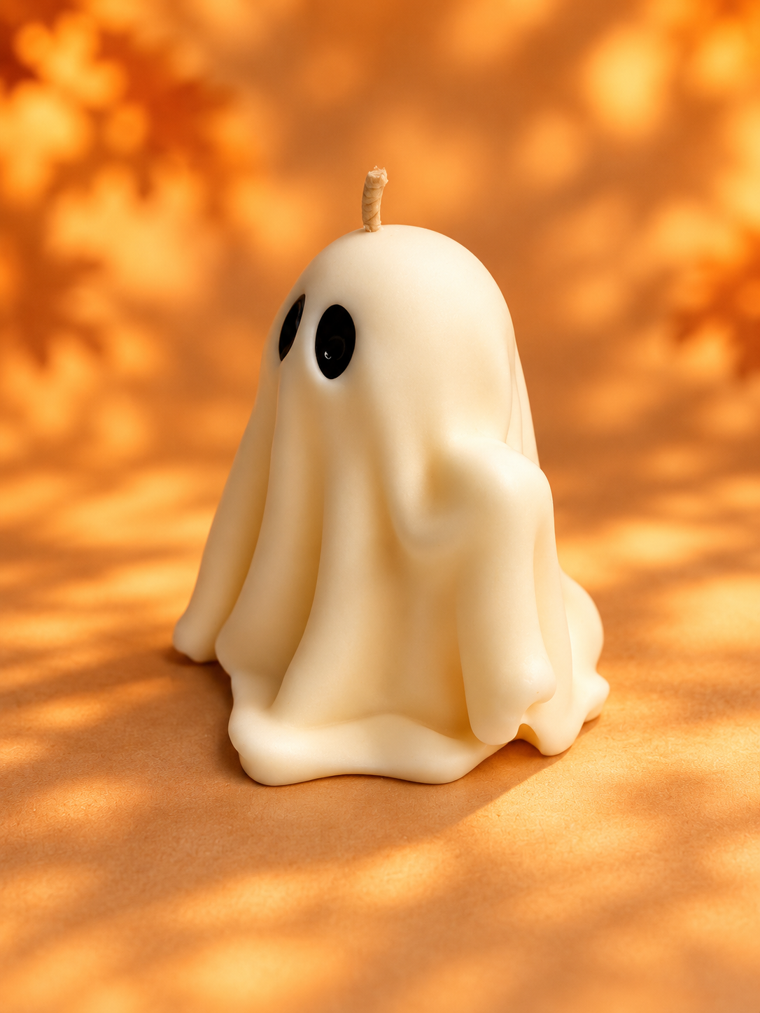 Hugo der Geist – handgemachte Halloween Kerze aus Sojawachs – Bild 2