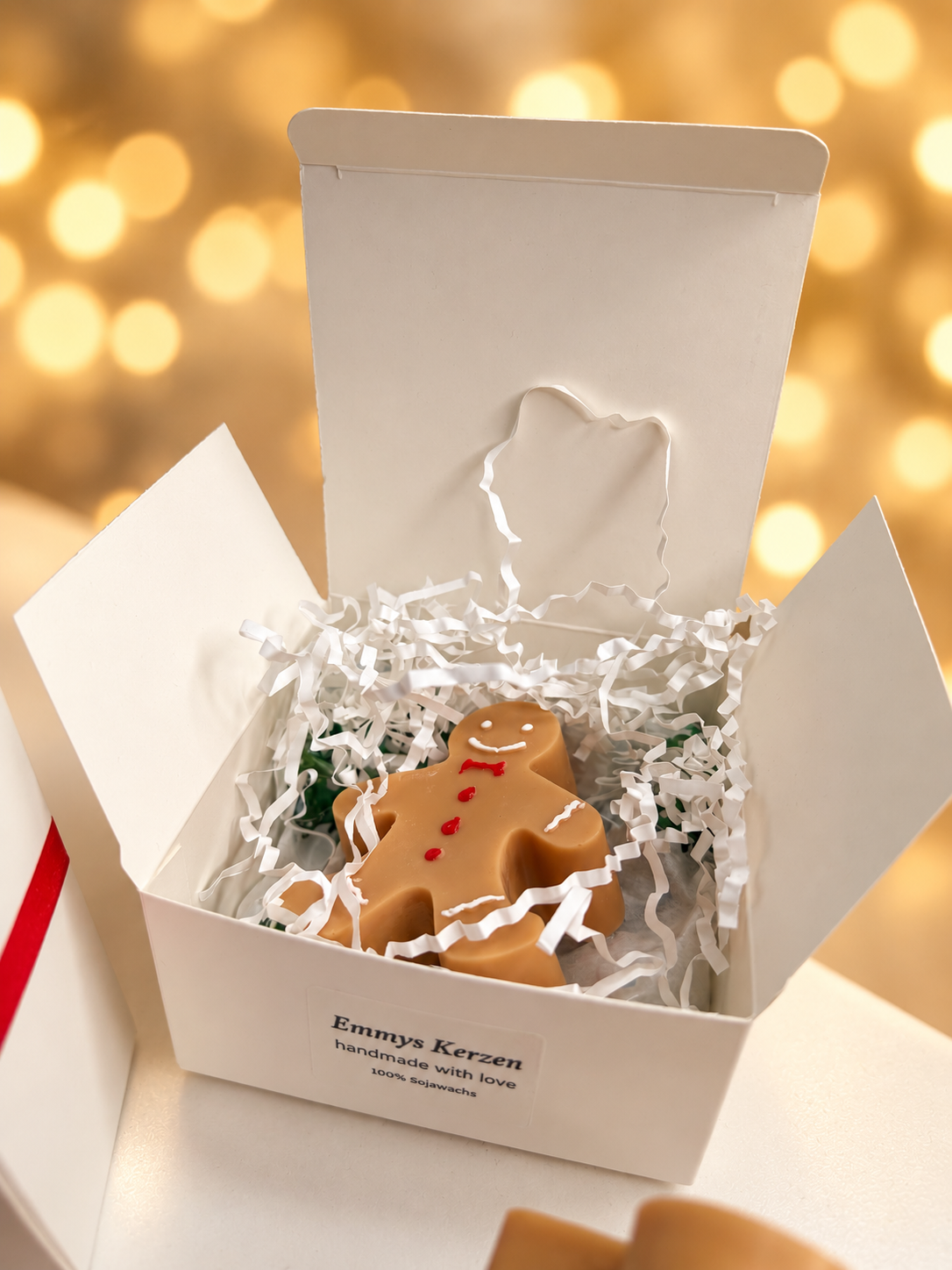 Lebkuchenmännchen Duftkerze – Weihnachtsgeschenk | Emmys Kerzen – Bild 4