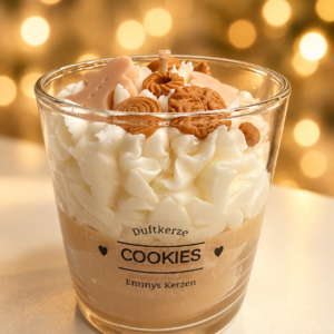 Duftkerze mit Keksduft Cookies &ndash; 300 ml | Emmys Kerzen