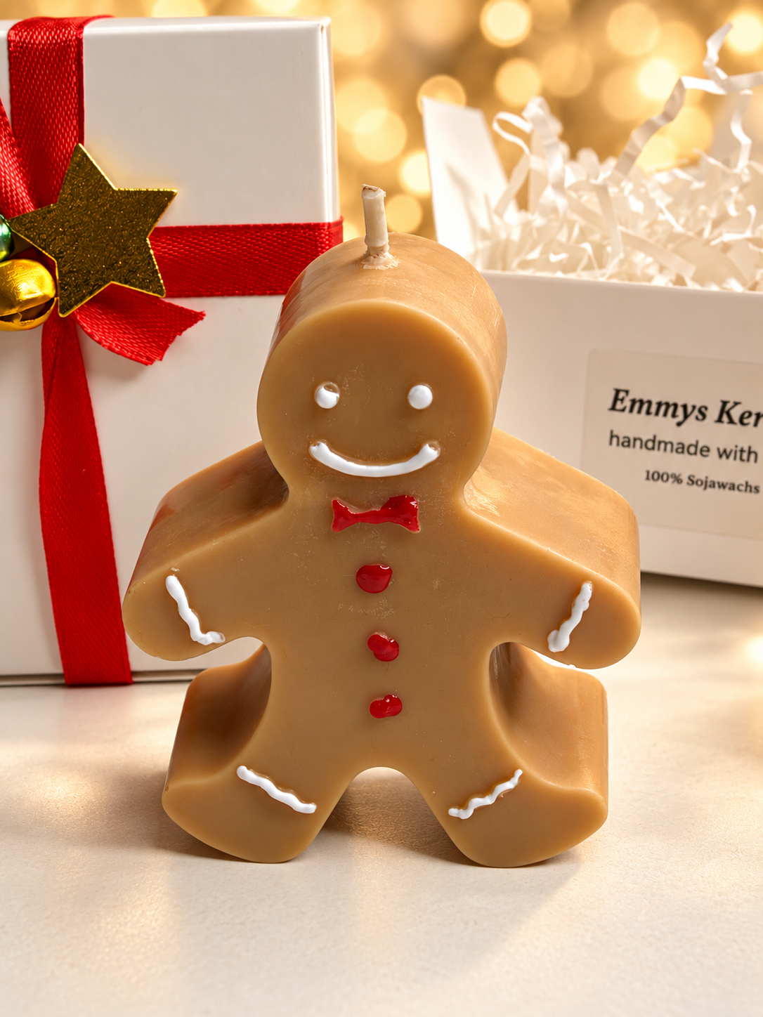 Lebkuchenmännchen Duftkerze – Weihnachtsgeschenk | Emmys Kerzen – Bild 2