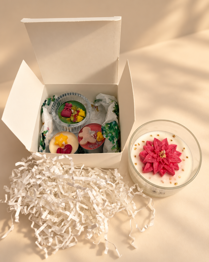 Weihnachtsgeschenkset mit Kerze „Weihnachtstraum“ | Emmys Kerzen