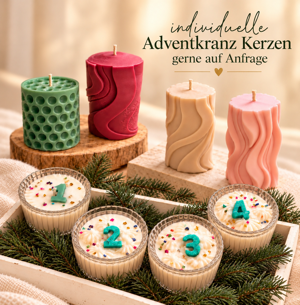 Adventkranz Kerzen