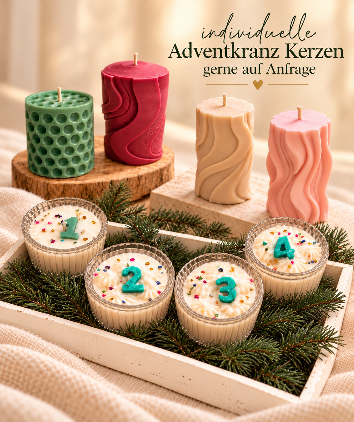 Adventkranz Kerzen